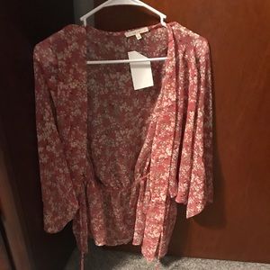 Floral kimono cardigan